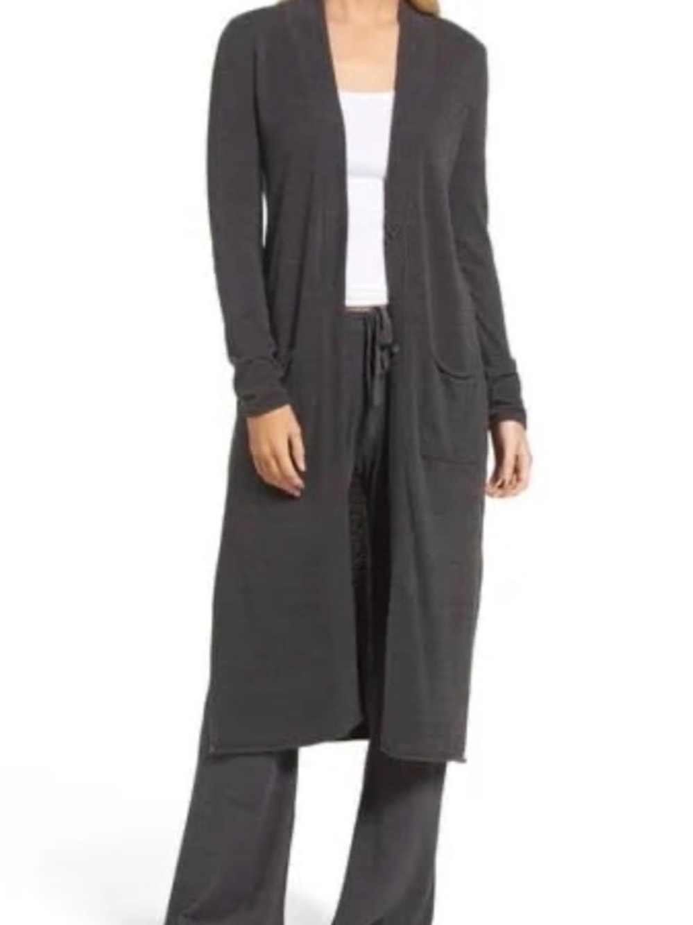 Long Open-Front Women’s Cardigan Sweater - Barefoot Dreams Duster